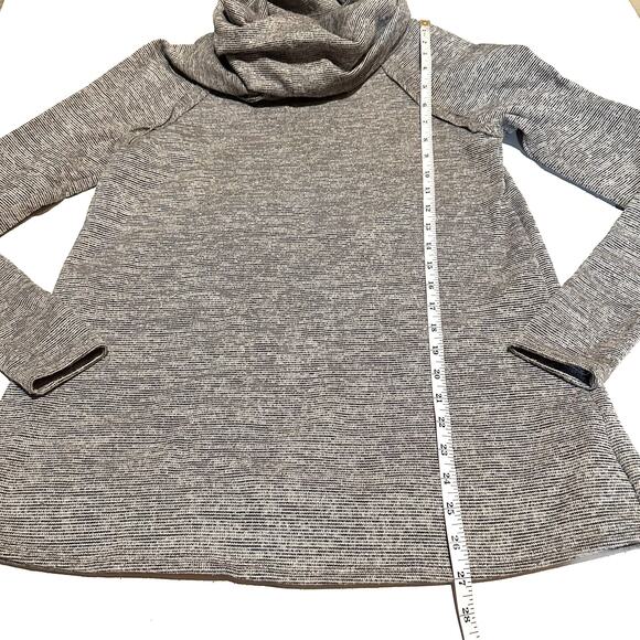 12 PM by Mon AmiGray Cowl Neck Long Line Tunic Sweater Women's S Small - Picture 7 of 8